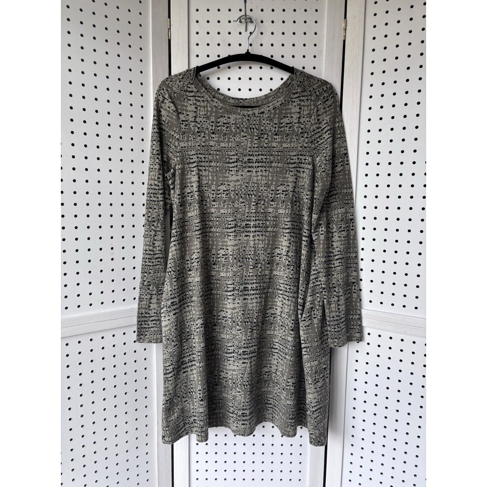 Pact Revive‎ Swing Dress Womens Medium Green Organic Cotton Knit Casual Comfy